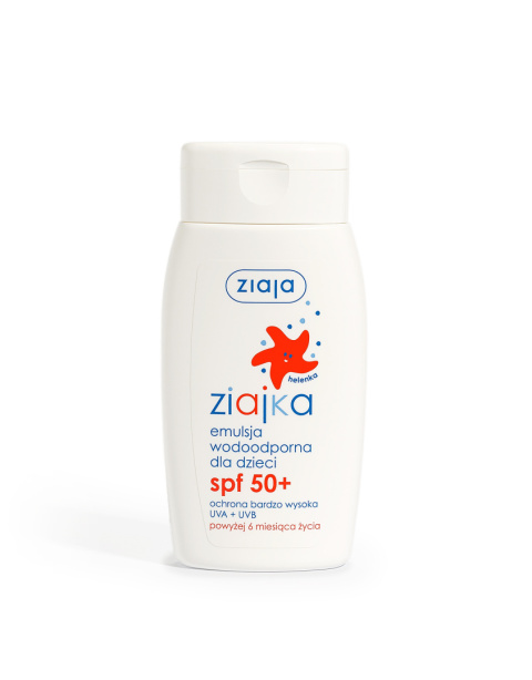 Emulsja wodoodporna dla dzieci SPF 50+ ochrona bardzo wysoka UVA + UVB