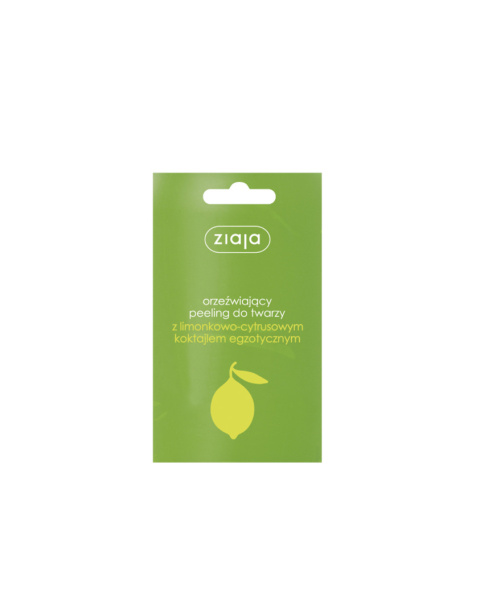 orzeźwiający peeling do twarzy z limonkowo-cytrusowym koktajlem egzotycznym pojemność: 7 ml