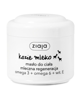 ziaja kozie mleko masło do ciała mleczna regeneracja omega 3 + omega 6 + wit. E